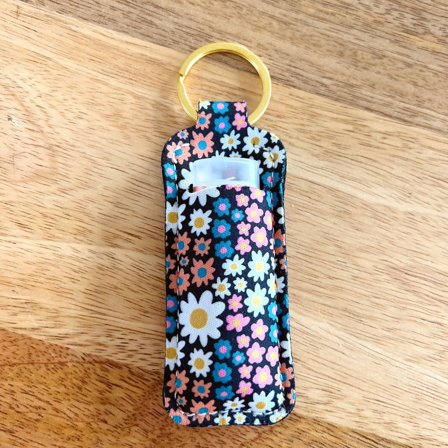 Lip Balm Keychain Holder - Darling Daisy