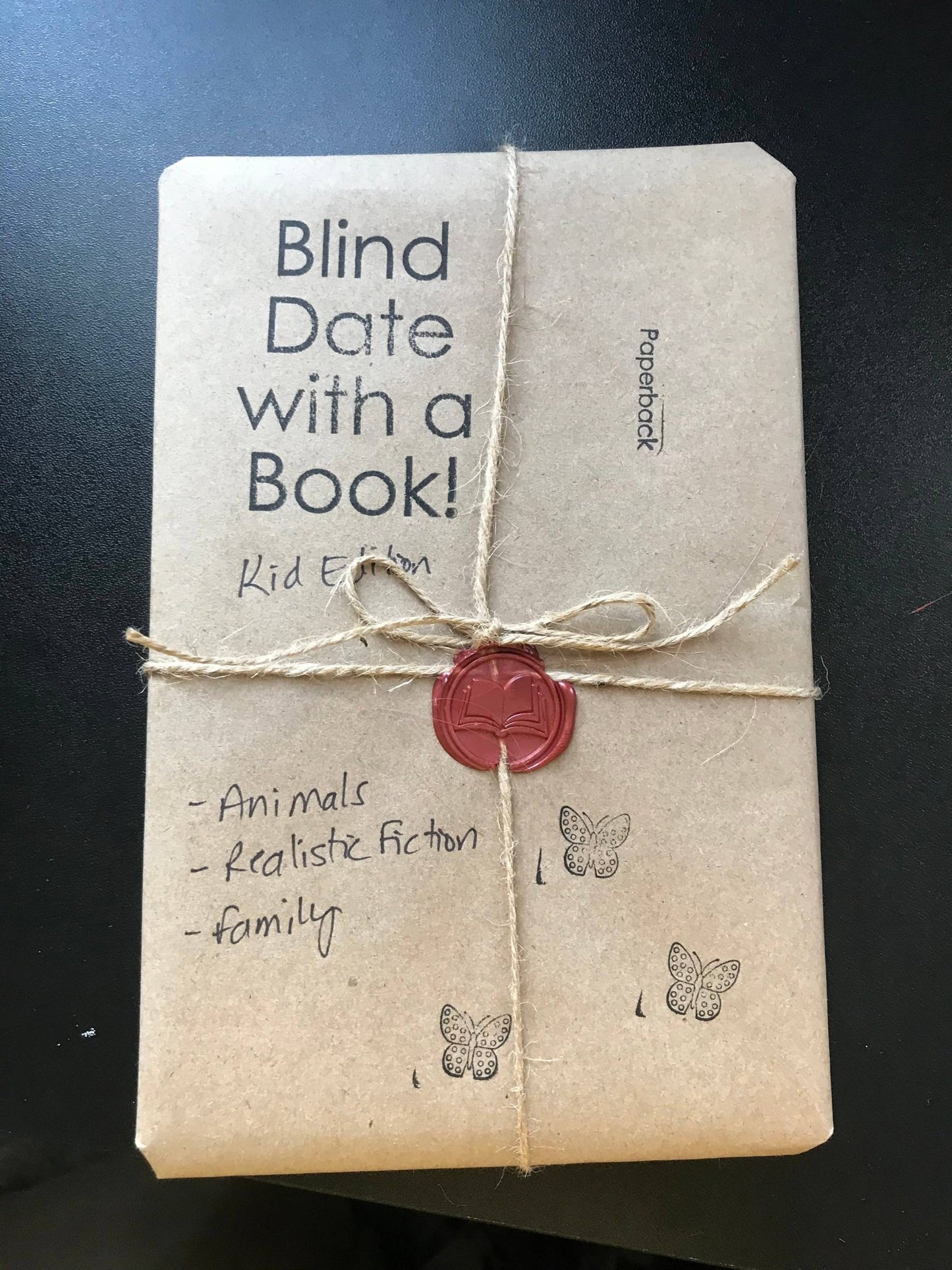 Blind Date With a Book KID EDITION ages 8-12