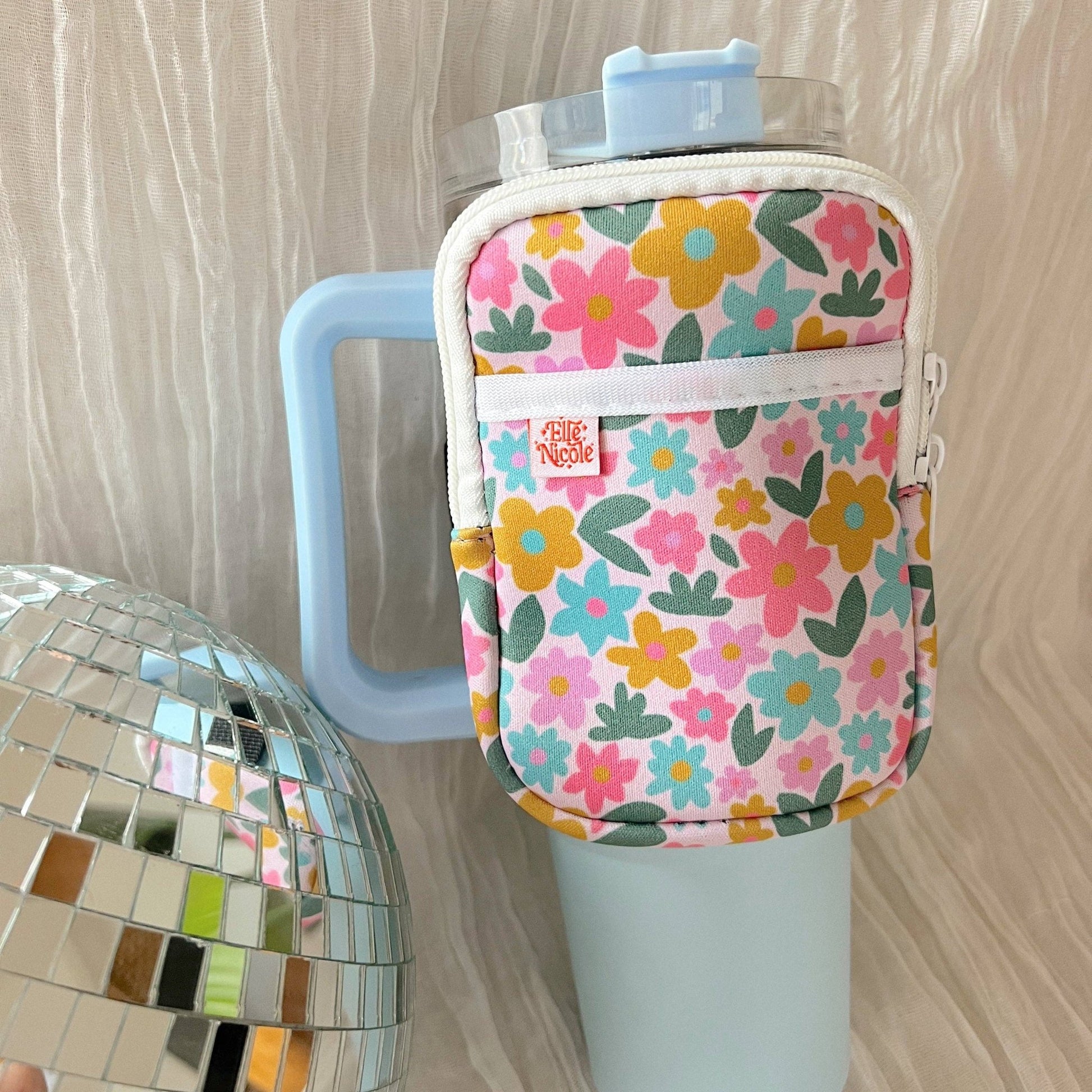 Water Bottle Backpack - Sage Bloom - Creative Sara Boutique