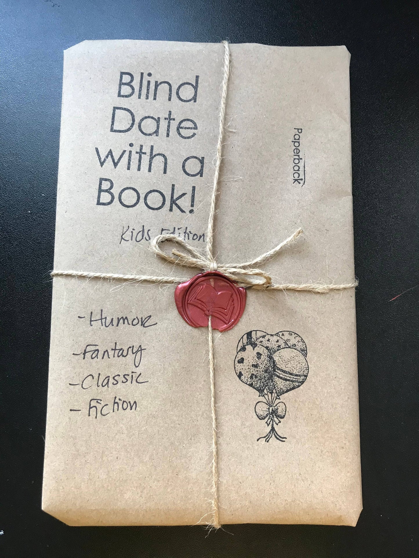 Blind Date With a Book KID EDITION ages 8-12