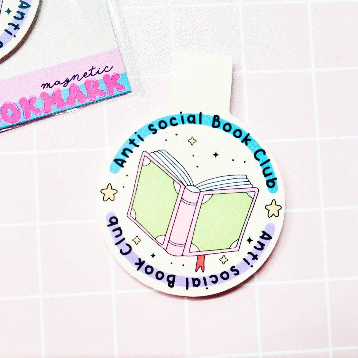 Anti Social Book Club - Magnetic Bookmark - Creative Sara Boutique