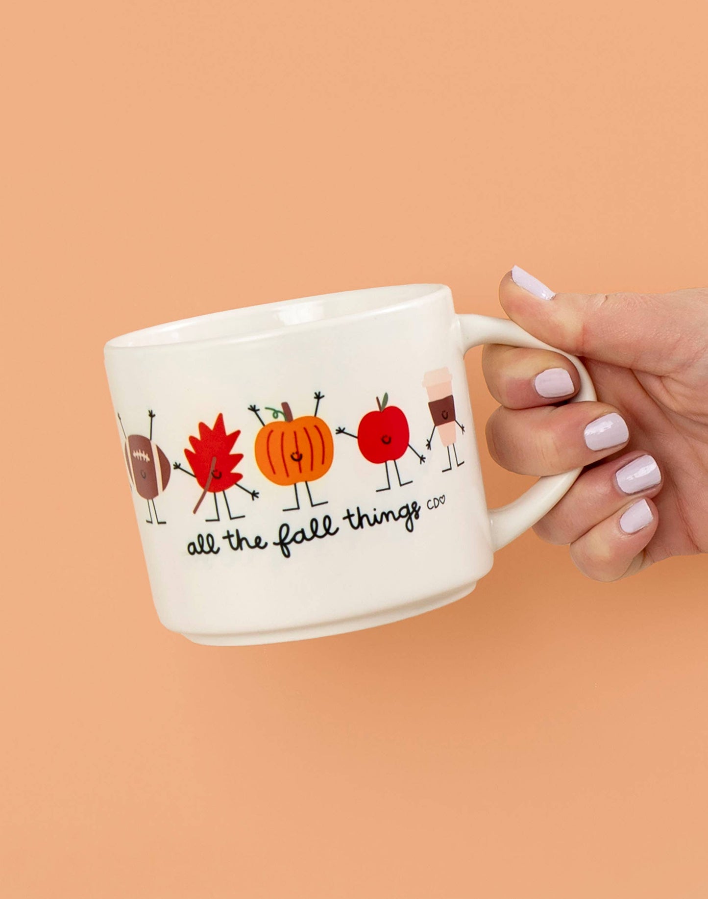 All The Fall Things Mug - Cream