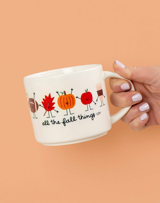 All The Fall Things Mug - Cream