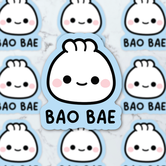 Bao Bae Sticker, Bao sticker, dumplings sticker, funny decal - Creative Sara Boutique