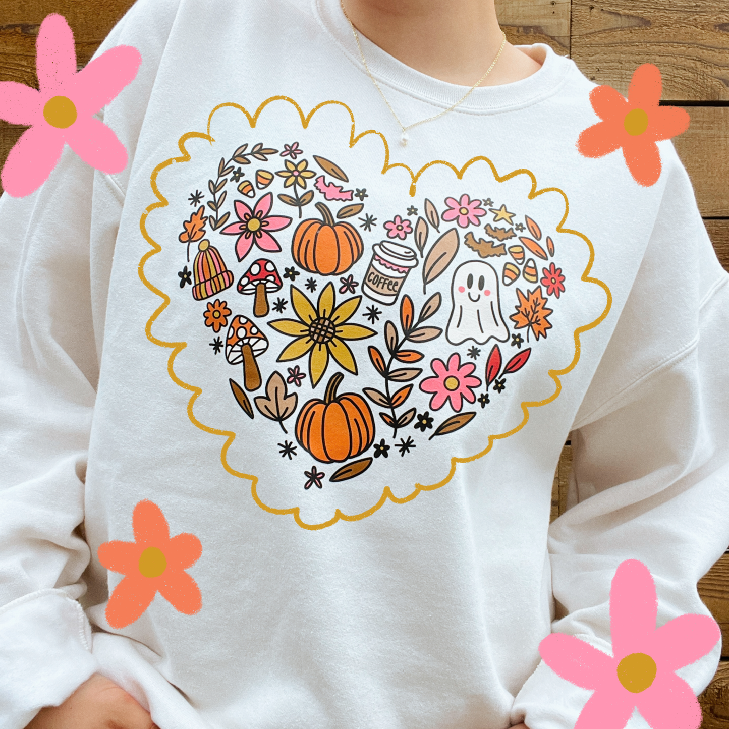 The Fall Heart Doodle Sweatshirt