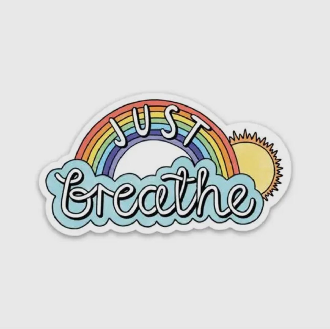 Just Breathe Sticker - Creative Sara Boutique