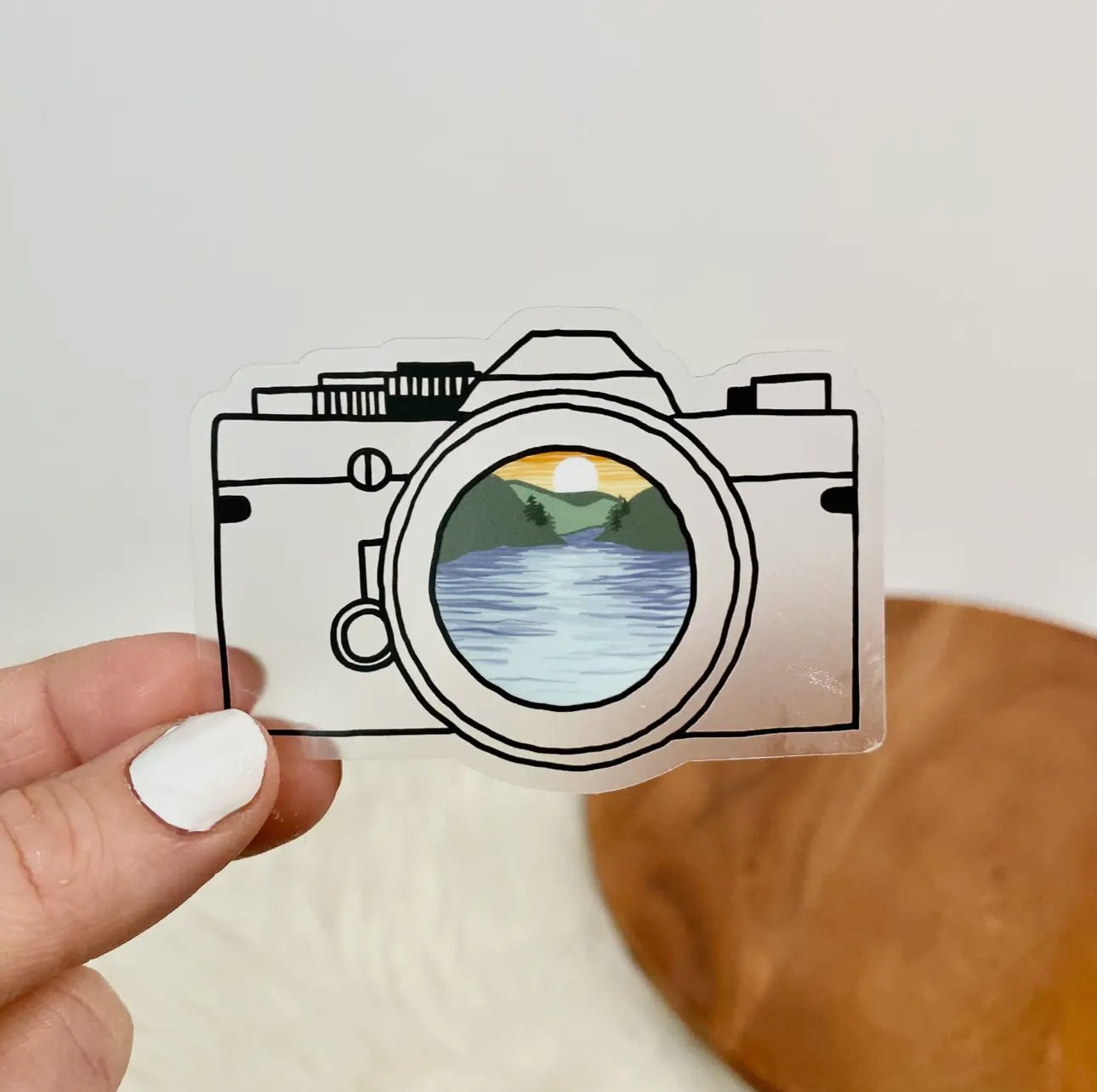 Camera Nature Clear Sticker - Creative Sara Boutique