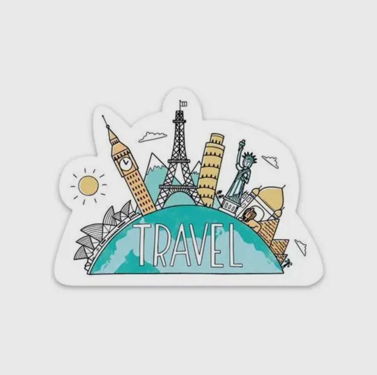 Travel The World Sticker - Creative Sara Boutique