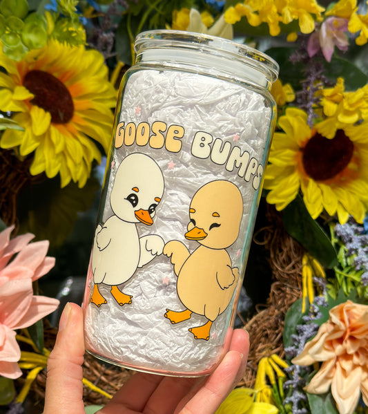 Goose Bumps 16oz Glass Can Cup