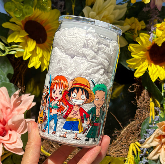 One Piece 16 oz Acrylic Plastic Can Cup