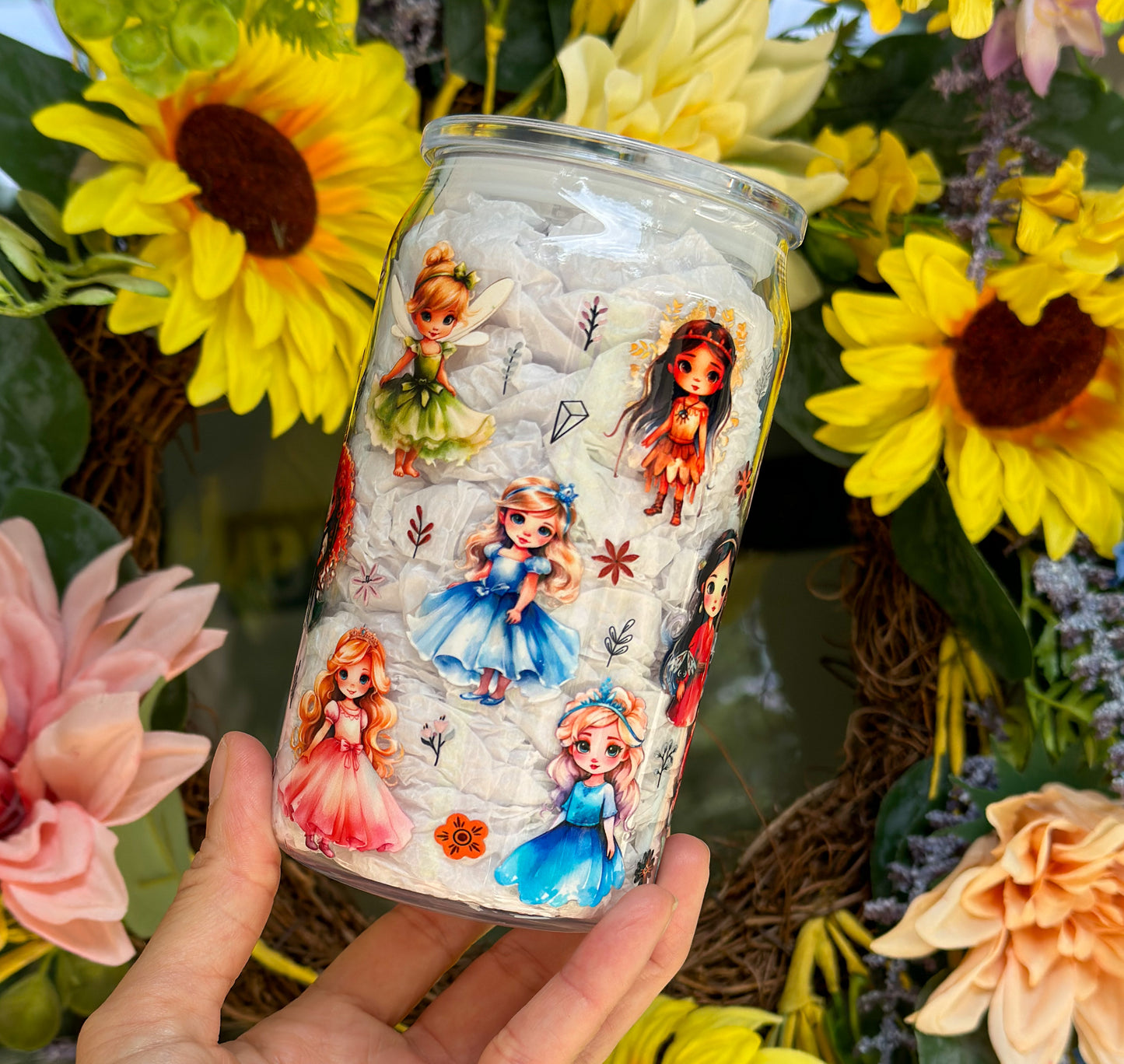 Baby Disney Princess’s 16 oz Acrylic Plastic Can Cup