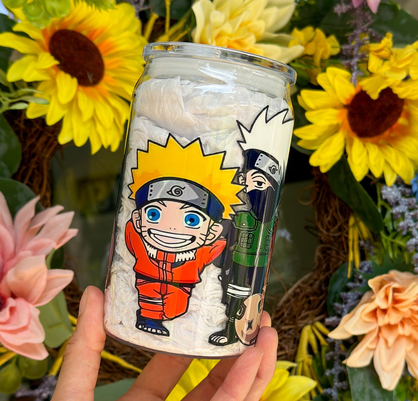 Lil Naruto 16 oz Acrylic Plastic Can Cup