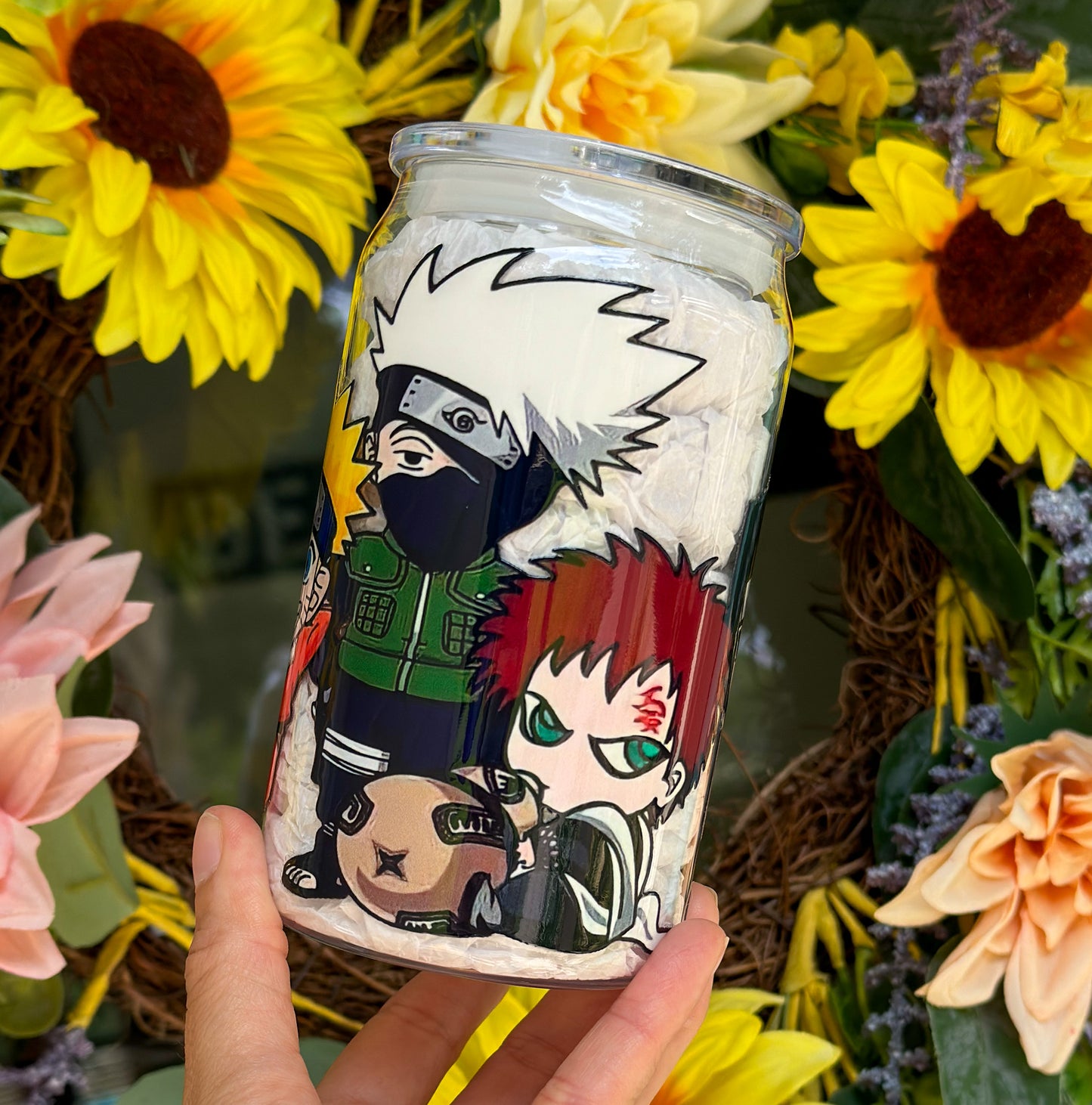 Lil Naruto 16 oz Acrylic Plastic Can Cup