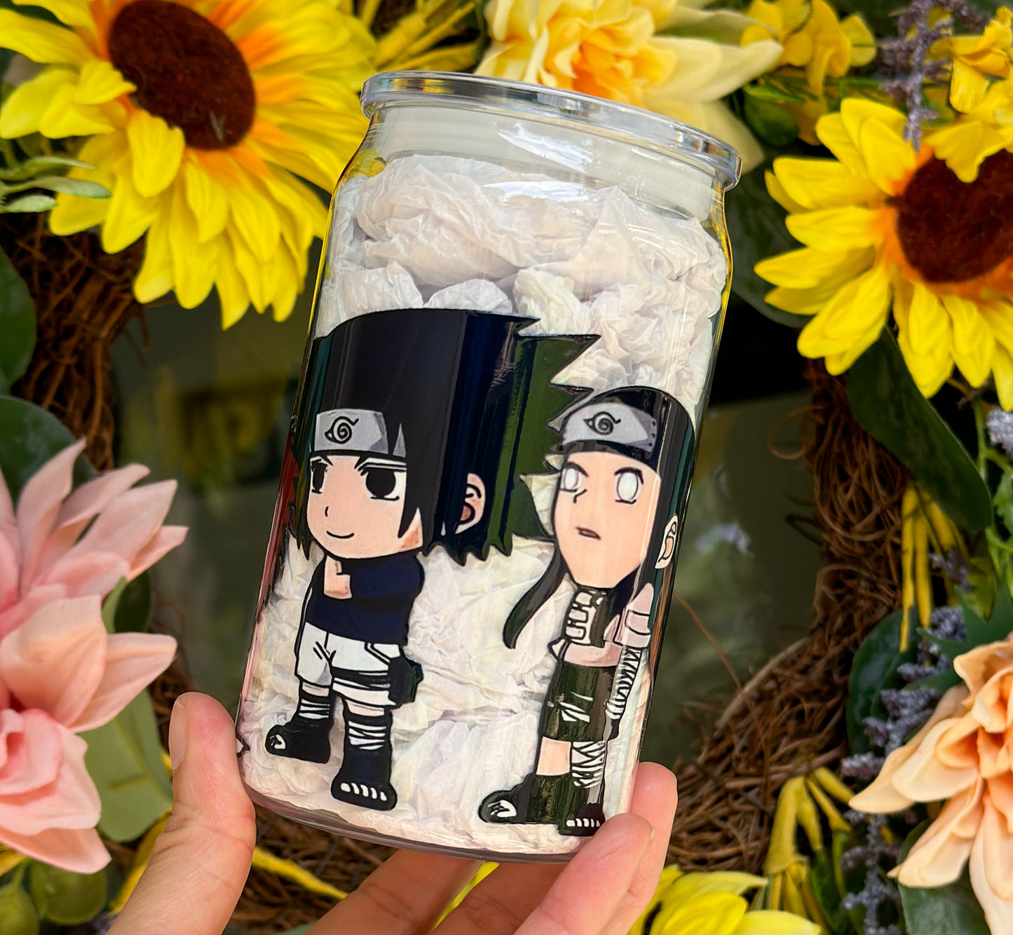 Lil Naruto 16 oz Acrylic Plastic Can Cup