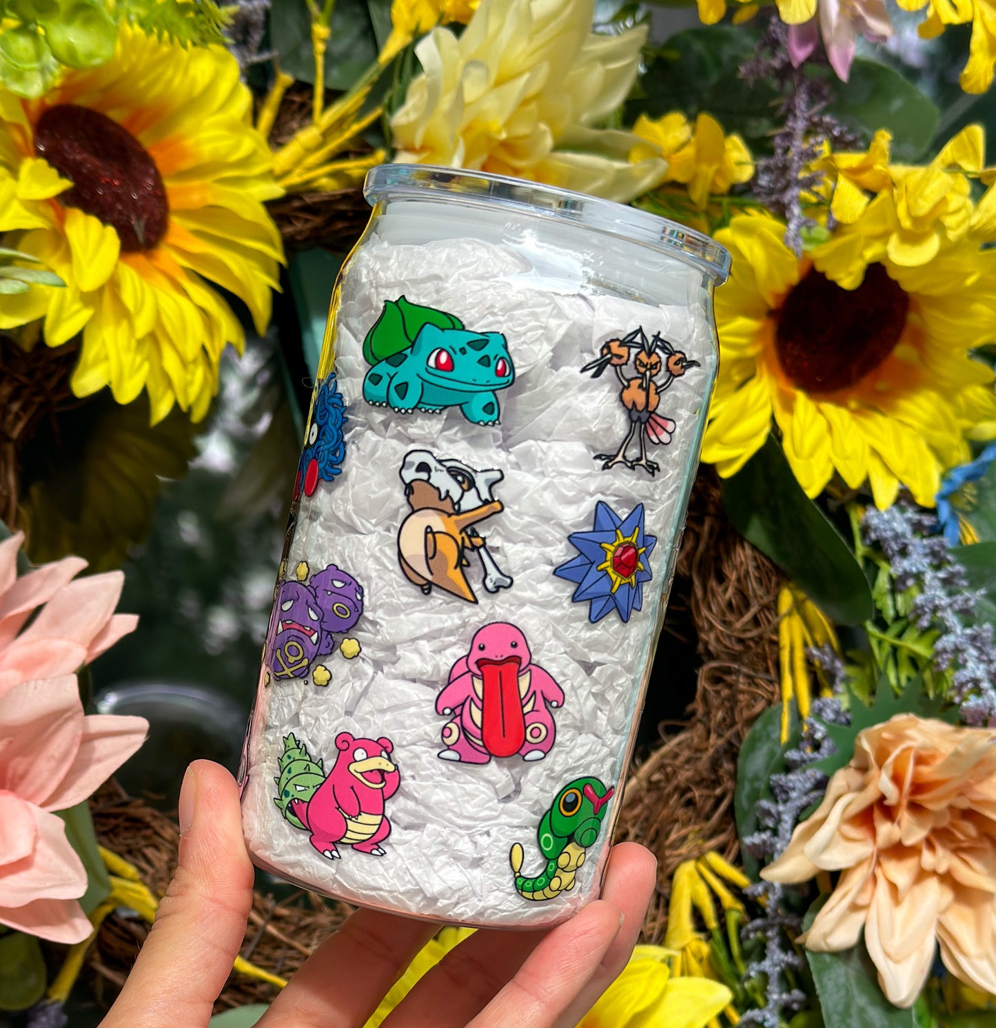 Pokemon Lover 16 oz Acrylic Plastic Can Cup