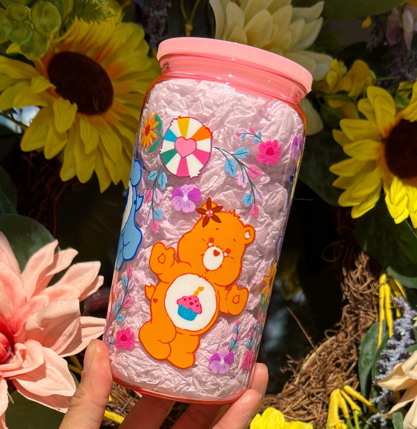 Care Bears 16 oz Acrylic Plastic Can Cup