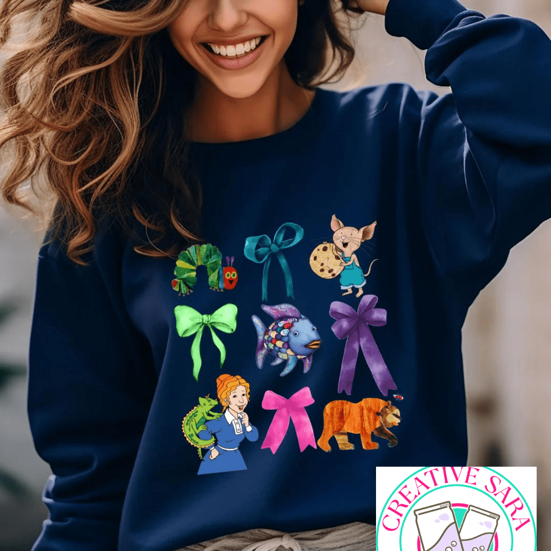 Children Book Character Coquette Crewneck