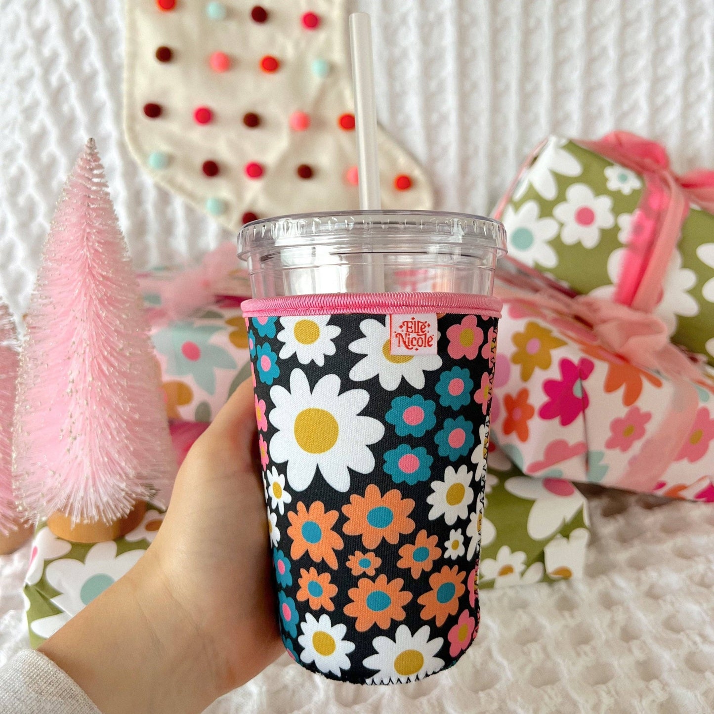 Coffee Cup Cover - Darling Daisies