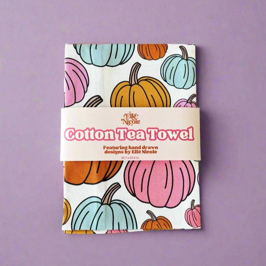 Cotton Tea Towel - Pumpkins