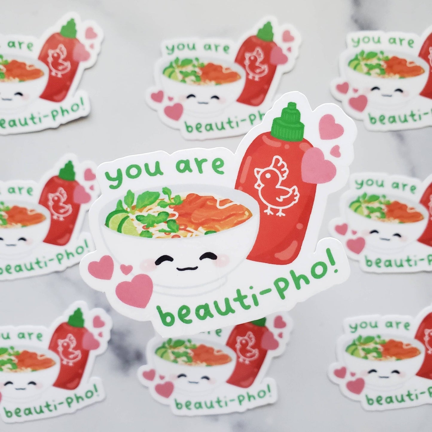 You Are Beauti - pho sticker, Pho sticker, Pho Lover, Noodles - Creative Sara Boutique