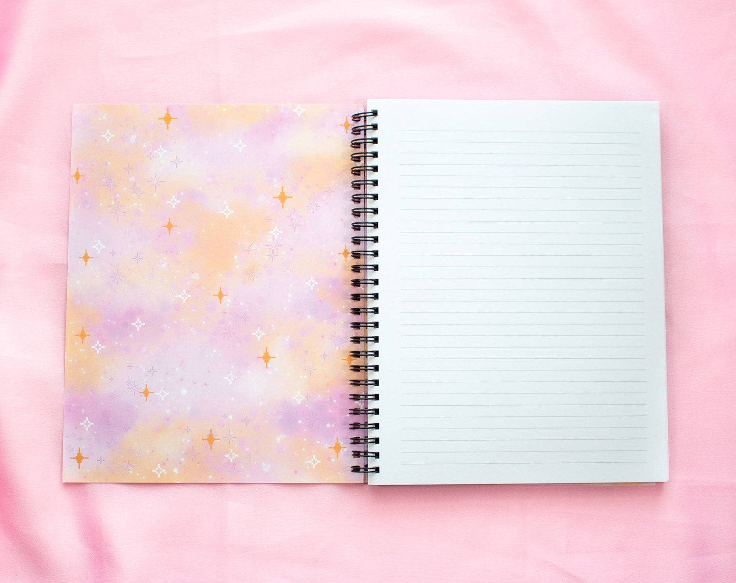 Cafe Quest Spiral Lined Notebook (7x9") By Unicorn Eclipse