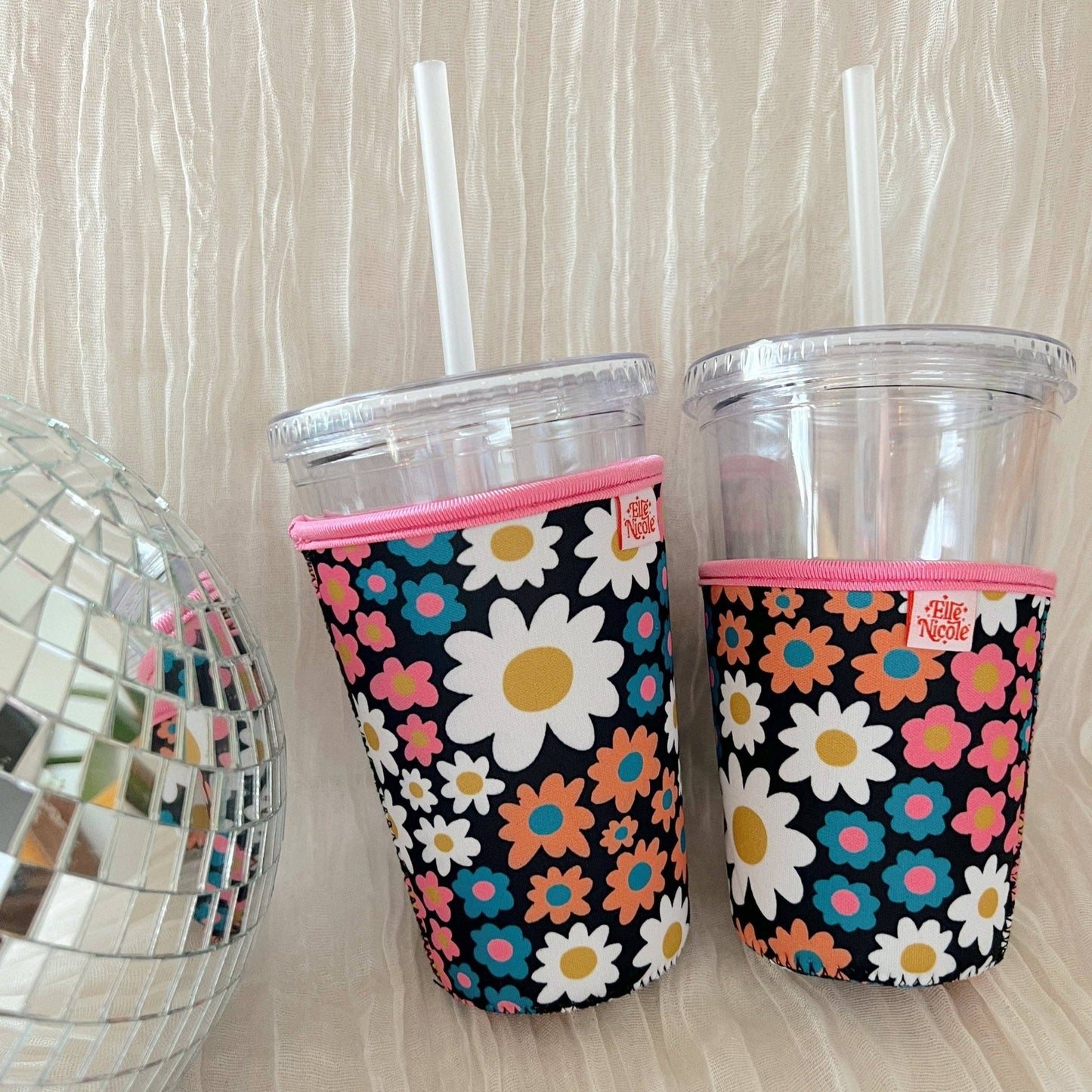 Coffee Cup Cover - Darling Daisies