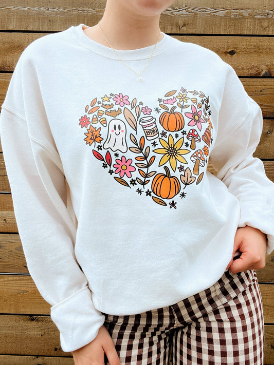 The Fall Heart Doodle Sweatshirt