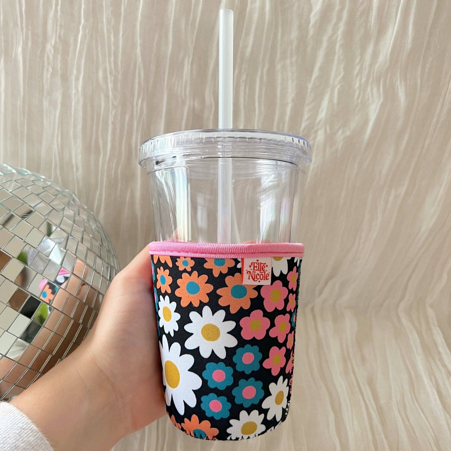 Coffee Cup Cover - Darling Daisies