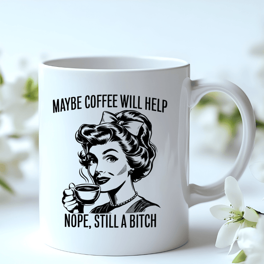 Maybe Coffee Will Help 15 oz Mug - Creative Sara Boutique